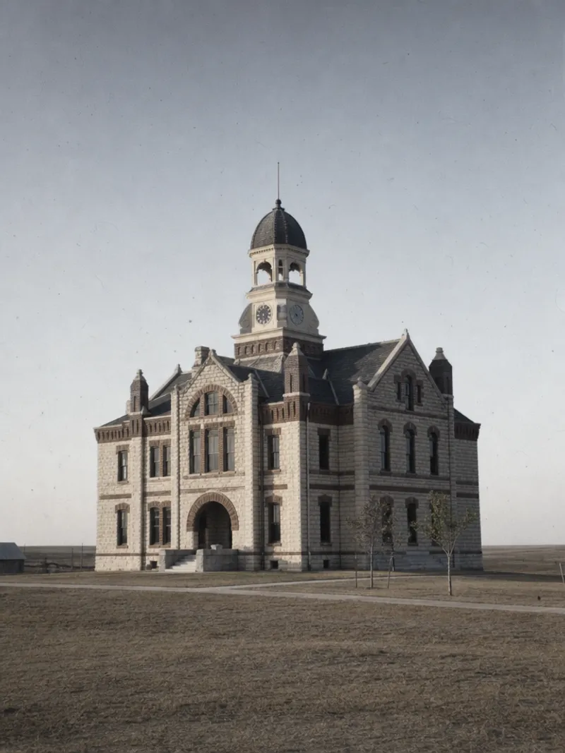 A historic North Texas county courthouse in Clay County, Texas
