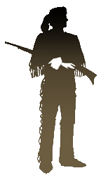 silhouette — David Crockett 1786-1836