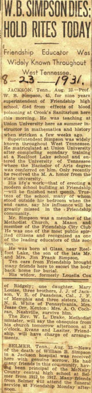 simpwb — W. B. SimpsonObituary
