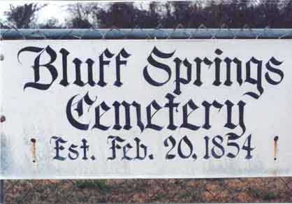 bluff sign — Mapquest