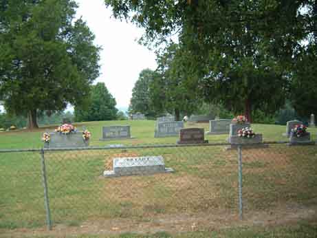 macedonia view — Macedonia Missionary Baptist Church Cemetery "NOTE: This Cem. is in Obion Co."