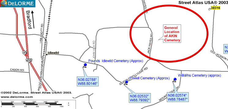 AkinMap — AKIN CEMETERY