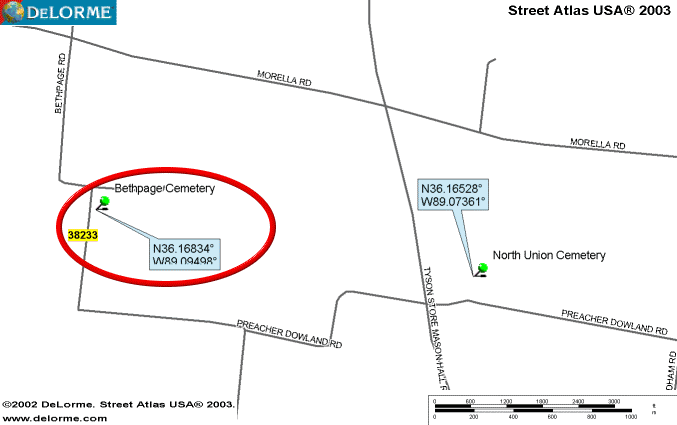 BethPageMap — BETHPAGE BAPTIST CHURCH CEMETERY