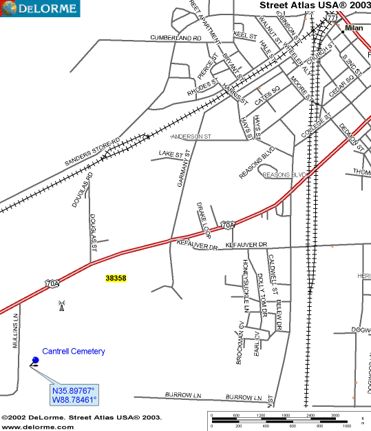 CantrellMap — Cantrell Cemetery