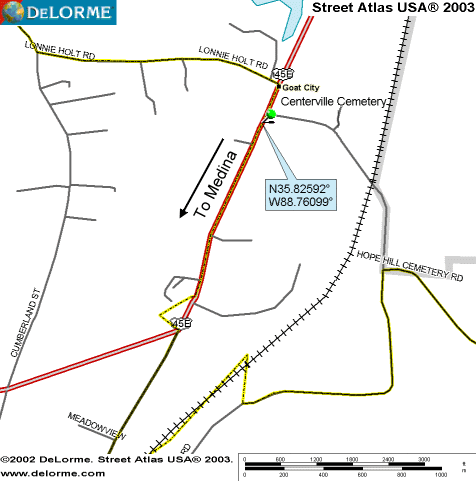 CentervilleMap — CENTERVILLE CEMETERY