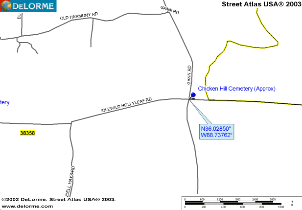 ChickenHillMap — Chicken Hill Cemetery