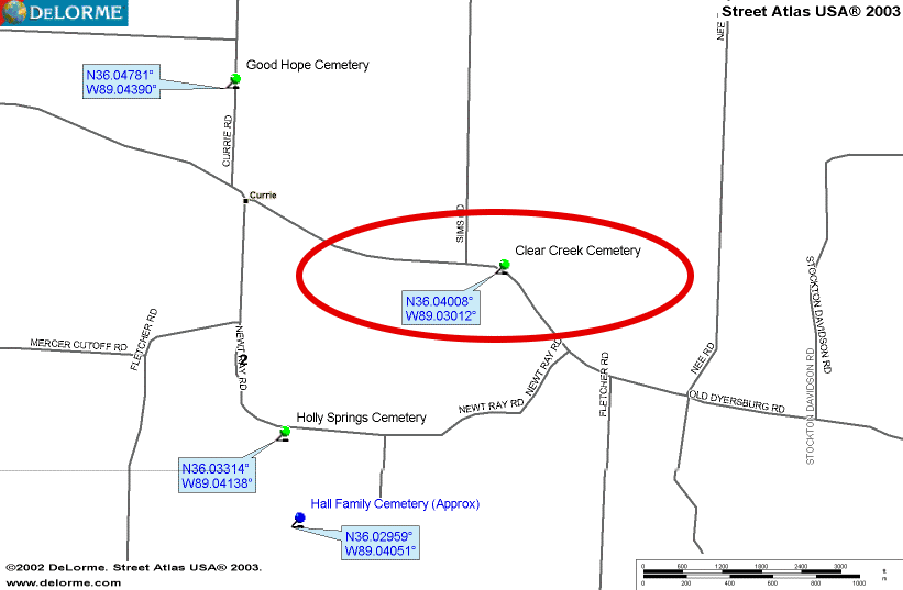 ClearCreekMap — CLEAR CREEK BAPTIST CHURCH