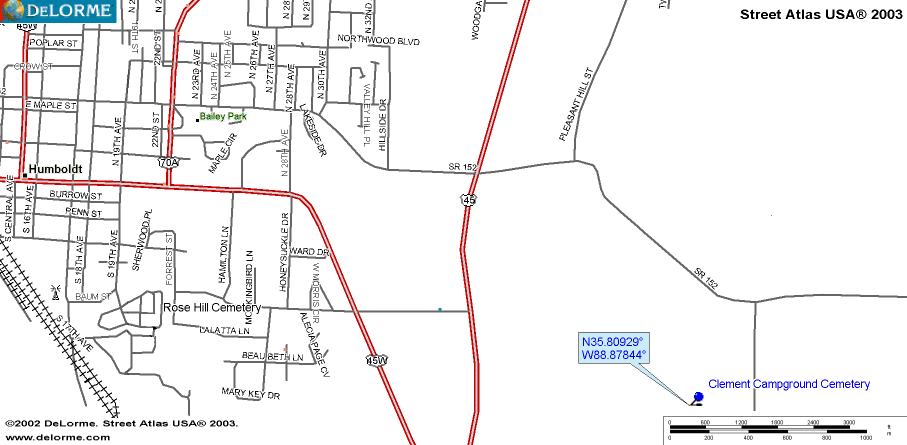 ClementCampgroundMap — Clement Campground Cemetery