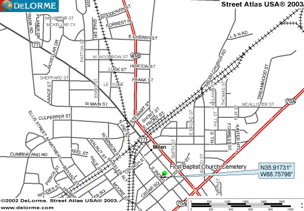 FirstBaptChurchMap — Back To Cemeteries Page