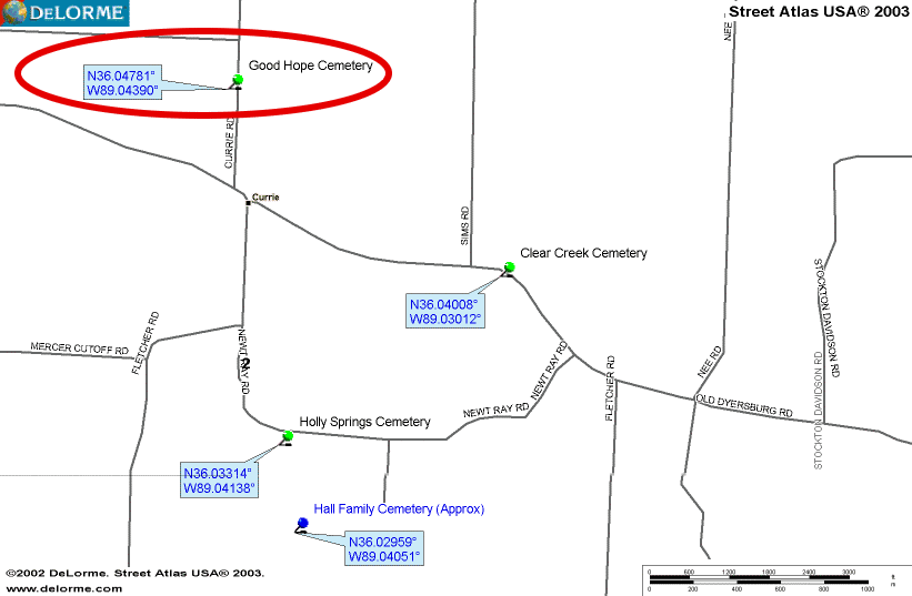GoodHopeMap — GOOD HOPE CEMETERY