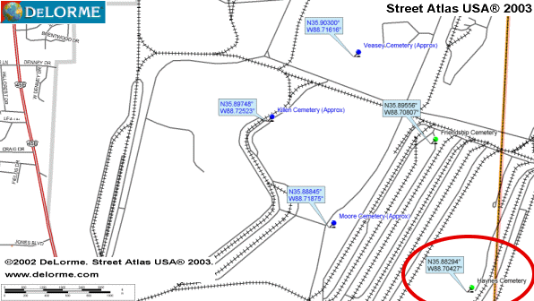 HaynesMap — Haynes Cemetery