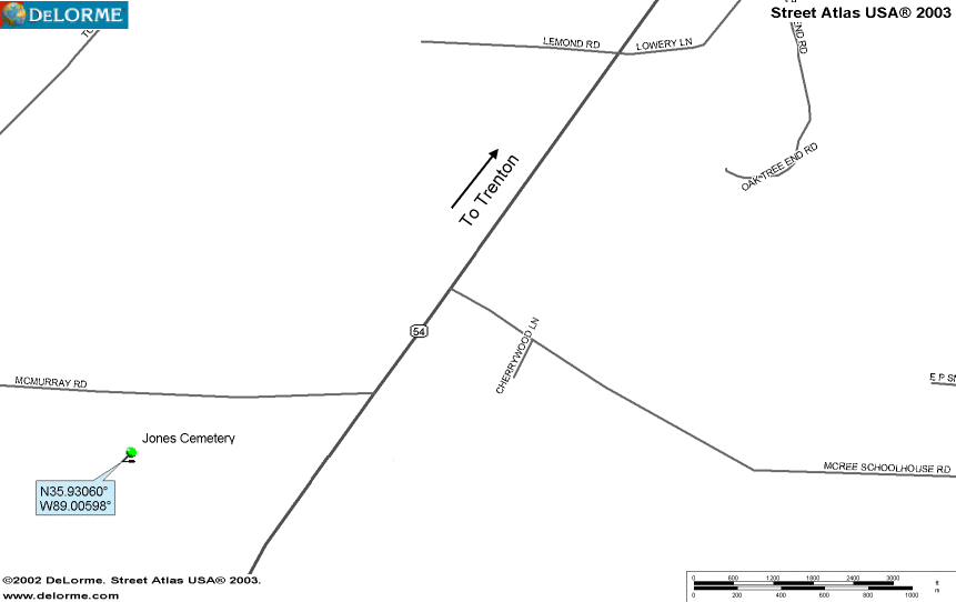JonesMap — Jones Cemetery