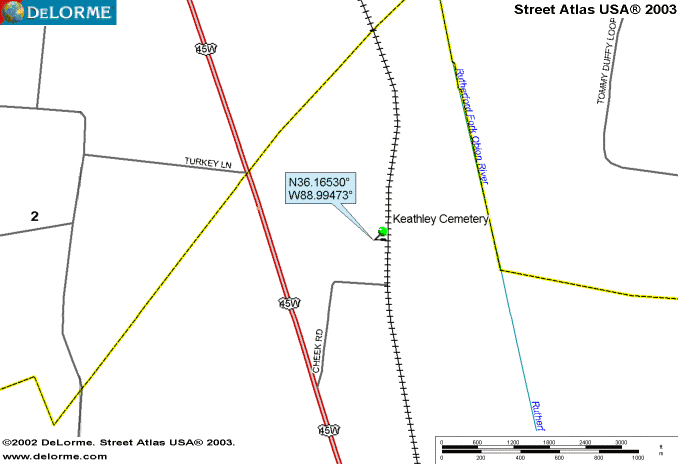 KeathleyMap — Keathley and Peel Family Cemetery