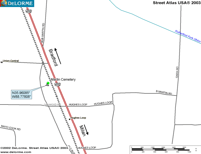 MartinMap — MARTIN CEMETERY