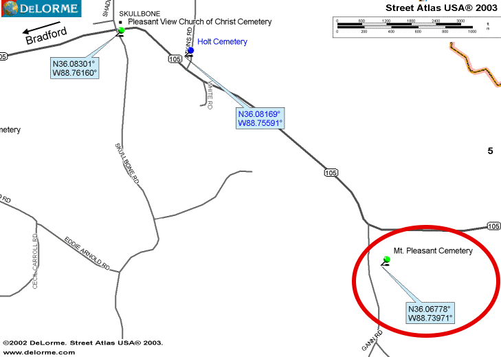 MtPleasantMap — MT. PLEASANT BAPTIST CHURCH CEMETERY