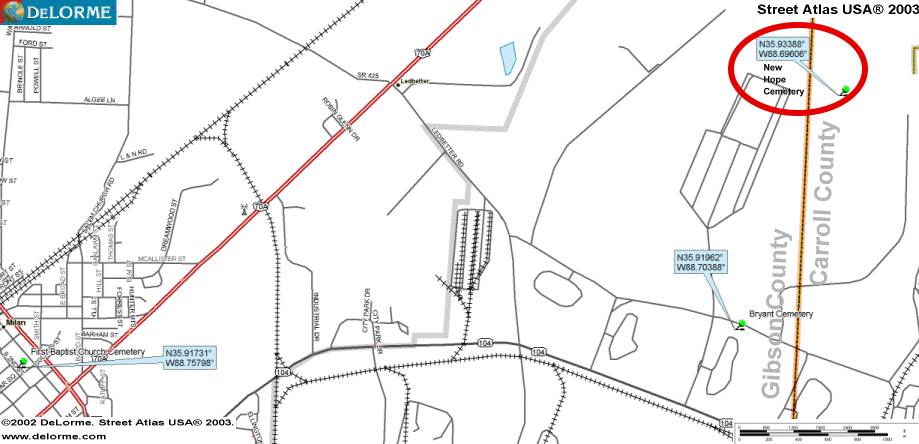 NewHopeMap — New Hope Cemetery