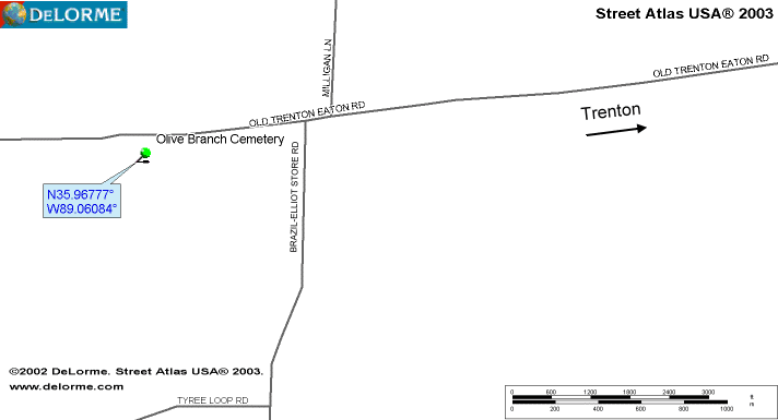 OliveBranchMap — Olive Branch Methodist Church Cemetery