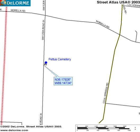 PettusMap — The Pettus Cemetery