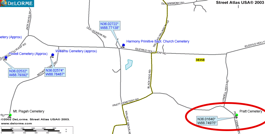 PrattMap — PRATT CEMETERY