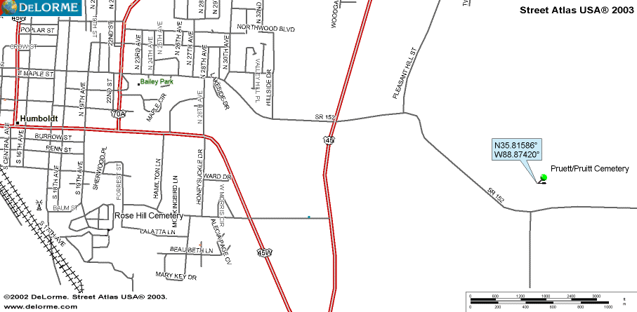 PruittMap — PRUITT CEMETERY submitted by