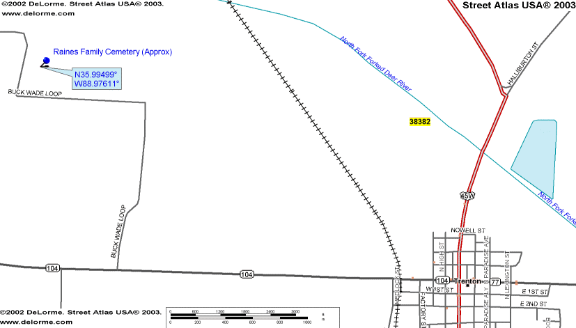 RainesFamilyMap — Raines Family Cemetery