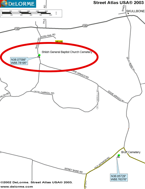 ShilohGeneralBaptChurchMap — MapQuest
