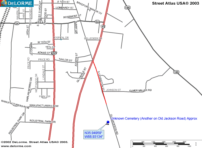 UnknownAnotheronOldJacksonRdMap — UN-NAMED CEMETERY #1