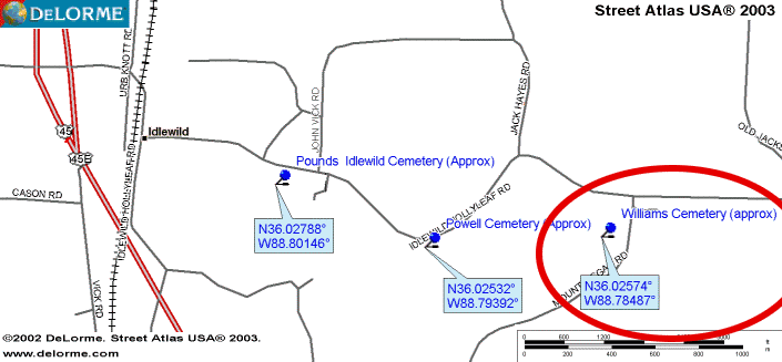 WilliamsMap — Williams Cemetery