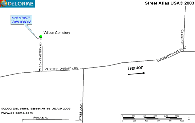 WilsonMap — WILSON CEMETERY