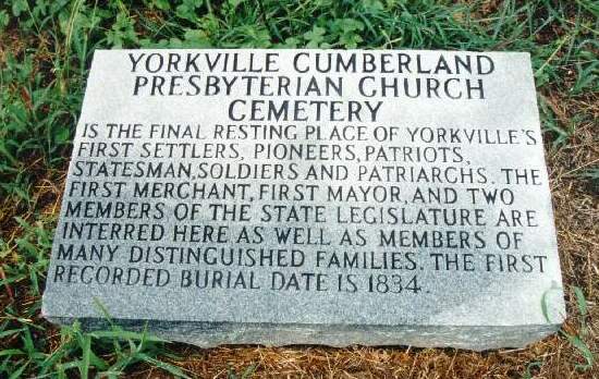 A Cemetery Marker — Yorkville Cumberland Presbyterian Church Cemetery